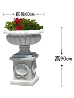 Stone flower pot
